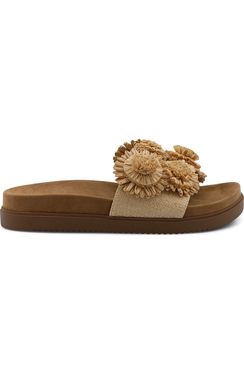 Charles David Palms Platform Slide Sandal, Alternate, color, Natural
