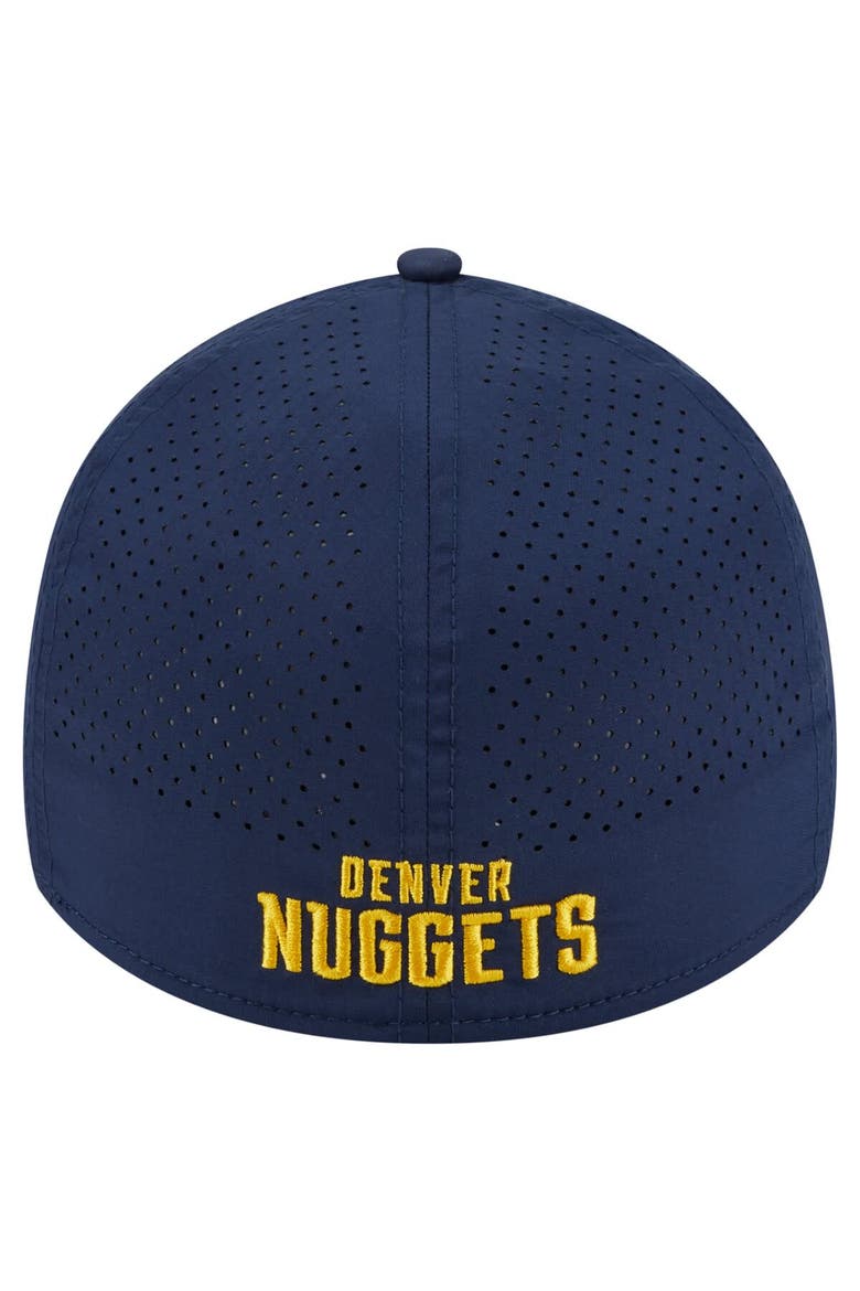 Men's New Era Navy Denver Nuggets Featherweight Poly Rope Flex 39Thirty Hat, Alternate, color, Navy