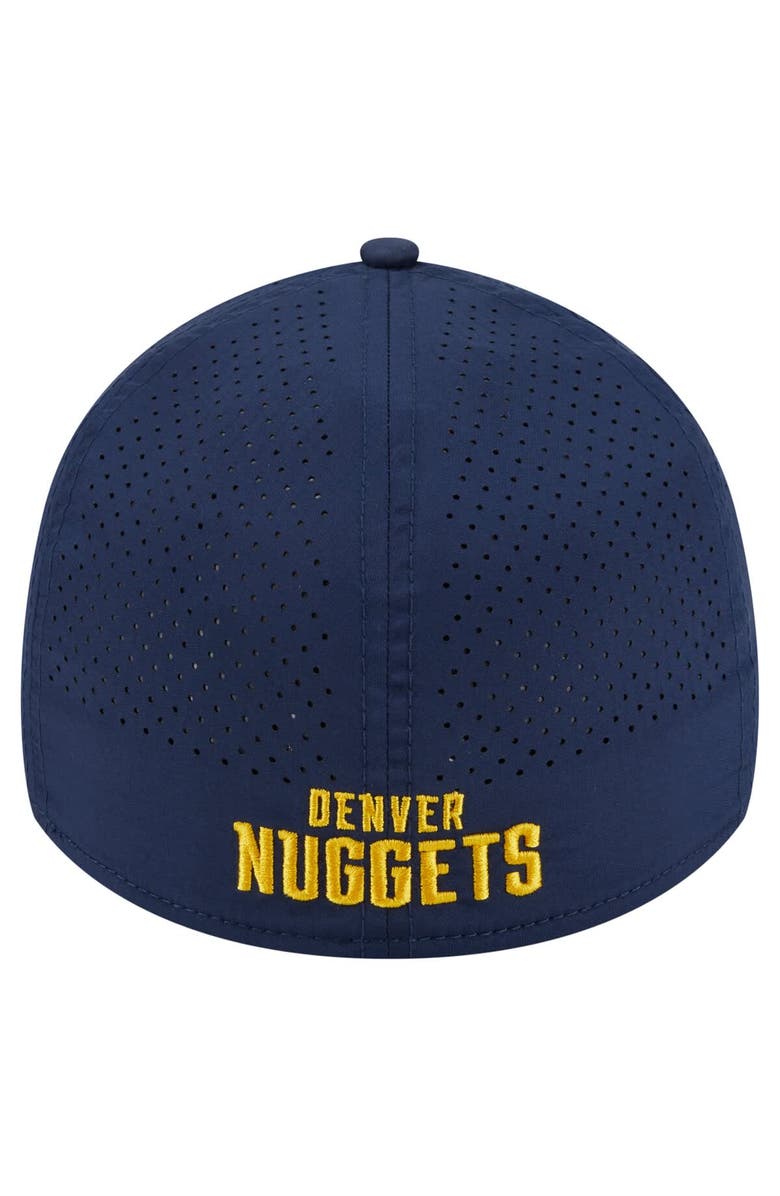 New Era Men's New Era Navy Denver Nuggets Featherweight Poly Rope Flex 39Thirty Hat, Alternate, color, Navy