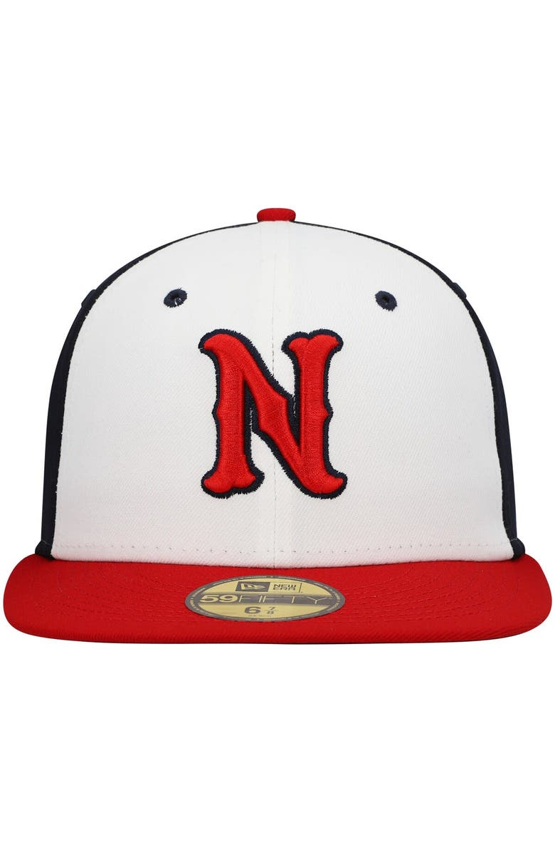 New Era Men's New Era White Nashville Sounds Authentic Collection Team Alternate 59FIFTY Fitted Hat, Alternate, color, White