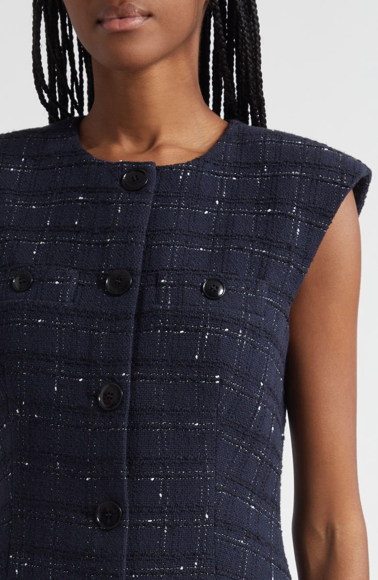 Veronica Beard Tamara Sleeveless Minidress, Alternate, color, Navy Off White