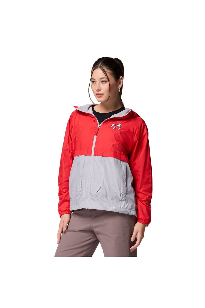 Women's Columbia Red/Grey Georgia Bulldogs Spire Hoodie Windbreaker, Alternate, color, Red