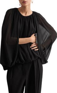 MANGO Cape Sleeve Top