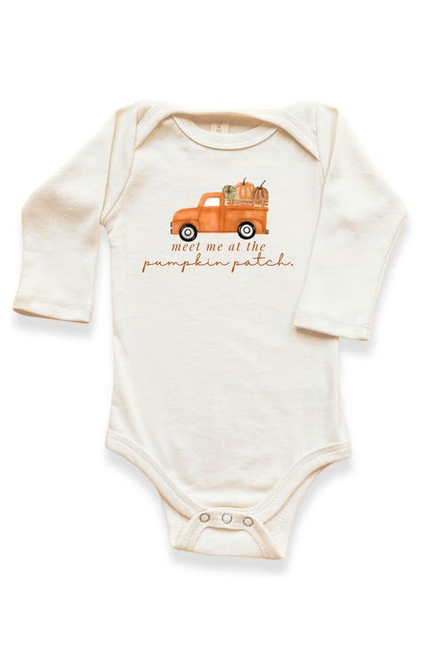 Meet Me At The Pumpkin Patch Organic Bodysuit Long Sleeve