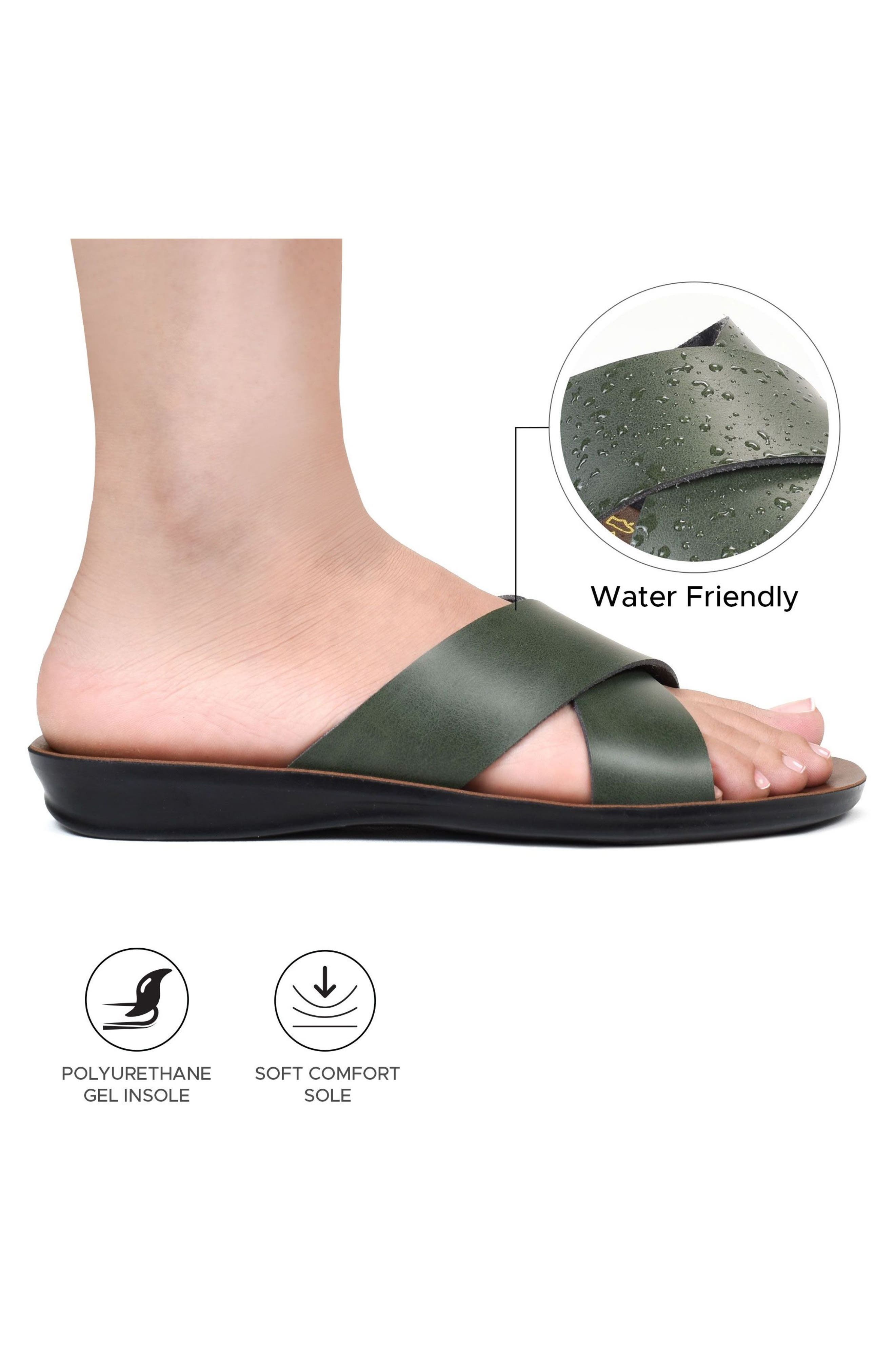 XENIA WOMENS SANDALS, Alternate, color, GREEN