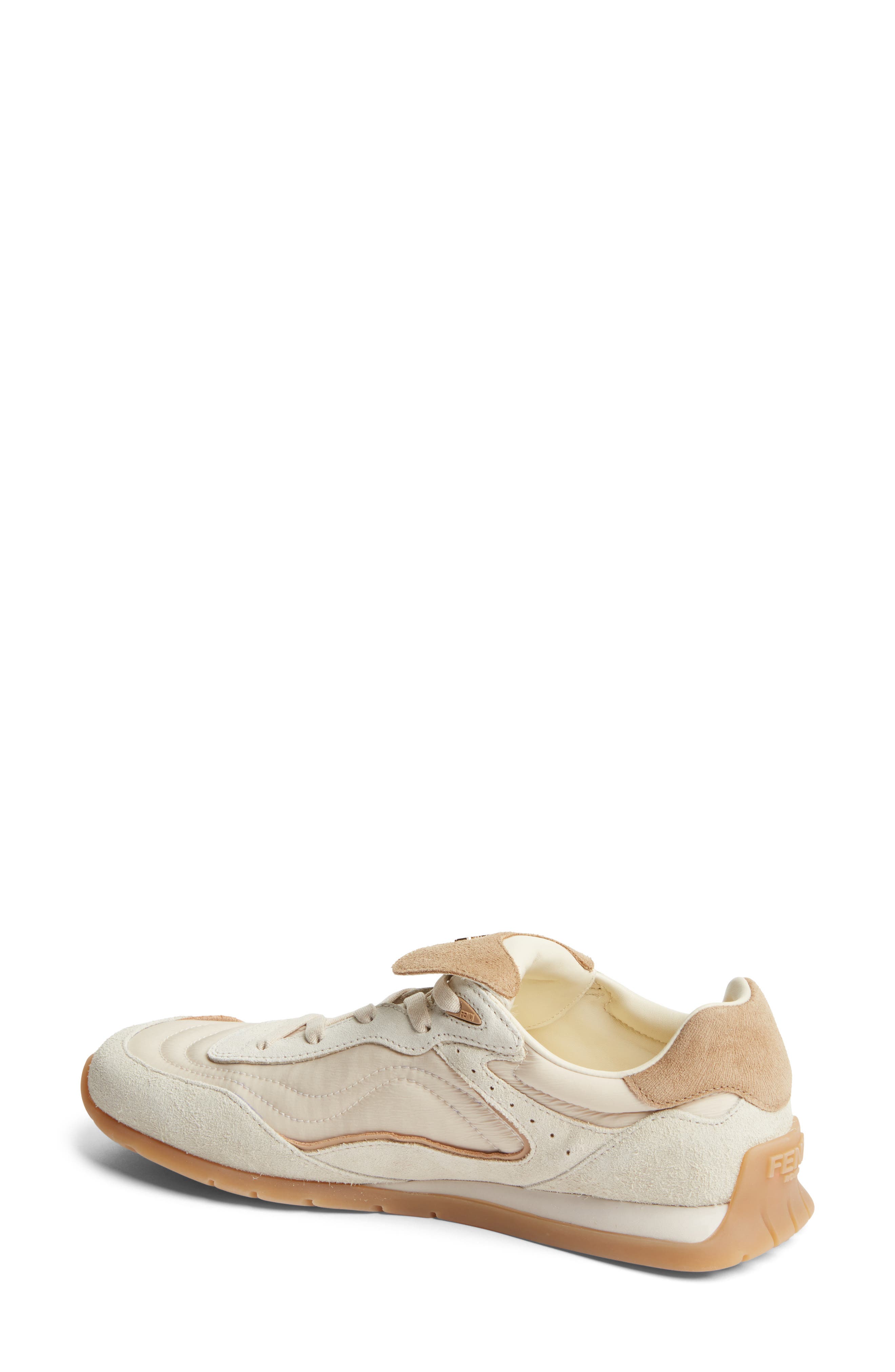 Fendi Pulse Low Top Sneaker, Alternate, color, Ivory