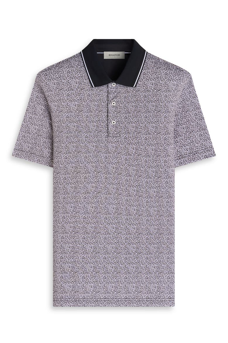 Performance Floral Polo, Alternate, color, BLACK