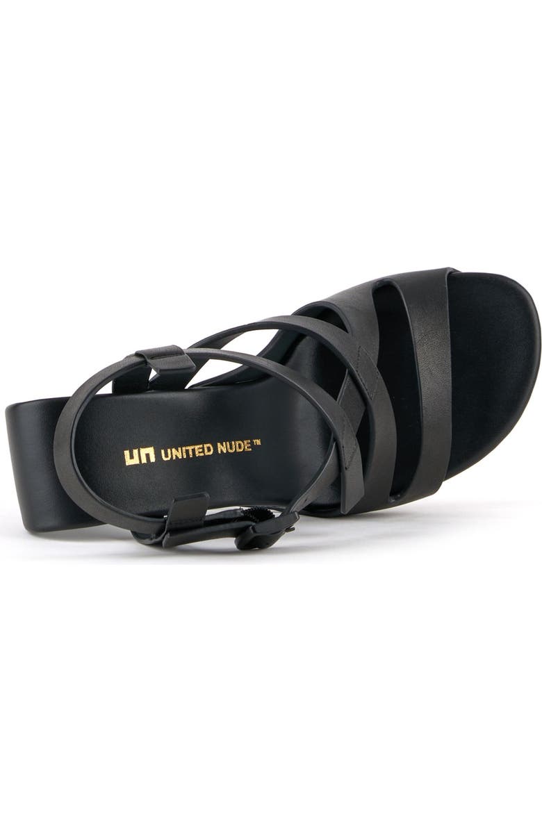 United Nude Mobius Straps Hi Sandals, Alternate, color, Black
