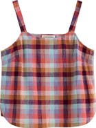 Seasalt Cornwall Hare's Tail Check Organic Cotton Tank