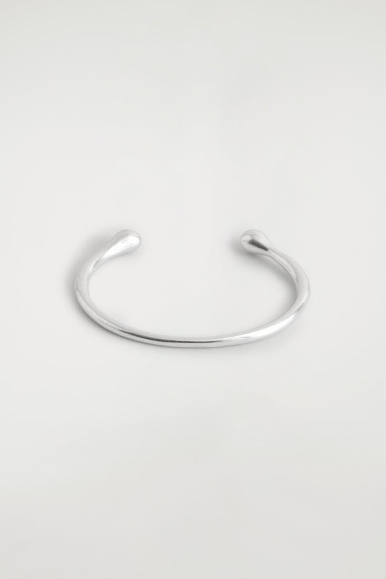 Teardrop Cuff, Main, color, SILVER