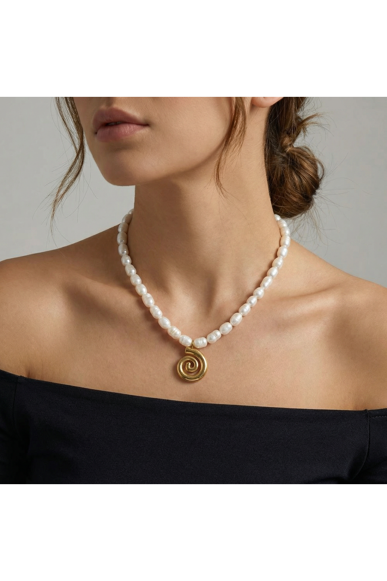 Athena 18" Pearl 18k Gold Plated Pendant Necklace, Alternate, color, 18k Yellow Gold