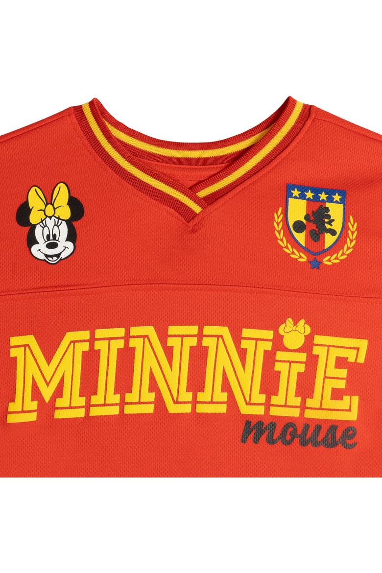 Minnie Mouse Soccer Jersey T-Shirt and Shorts Set, Alternate, color, Minnie Mouse Red Blue