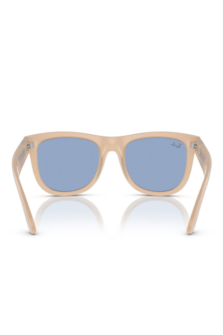 Reverse Wayfarer 53mm Square Sunglasses, Alternate, color, BLUE