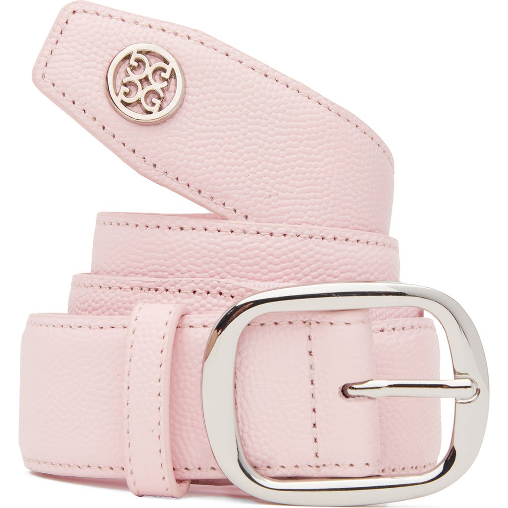 G/fore Circle Logo Belt In Blush
