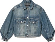 AllSaints Luca Stripe Denim Jacket