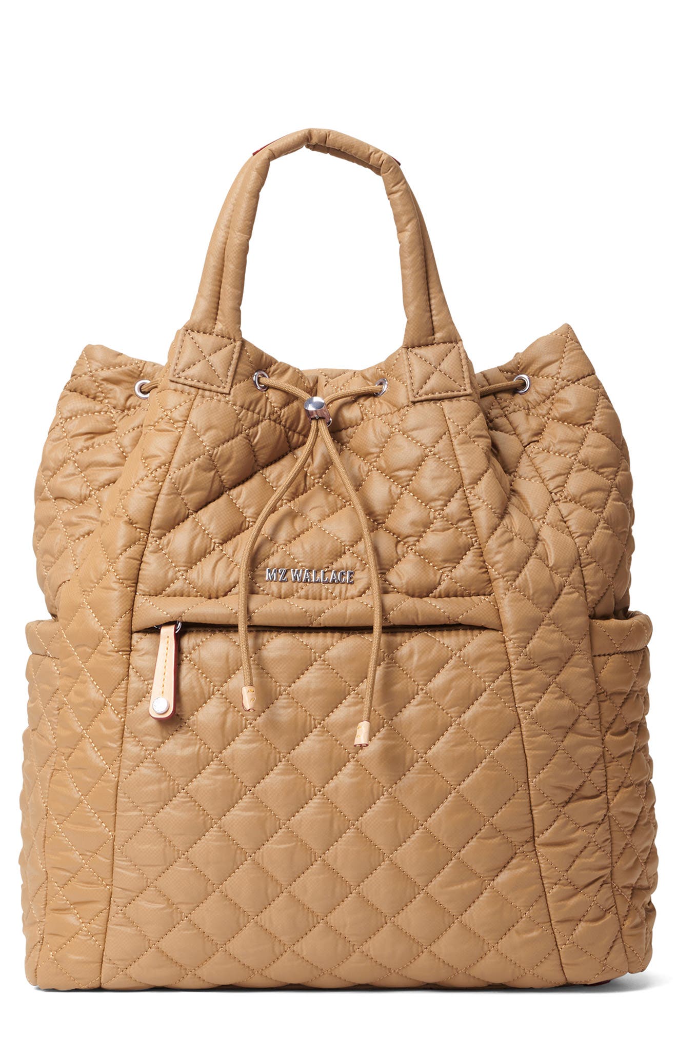 MZ Wallace Metro Quilted Nylon Convertible Backpack, Main, color, 