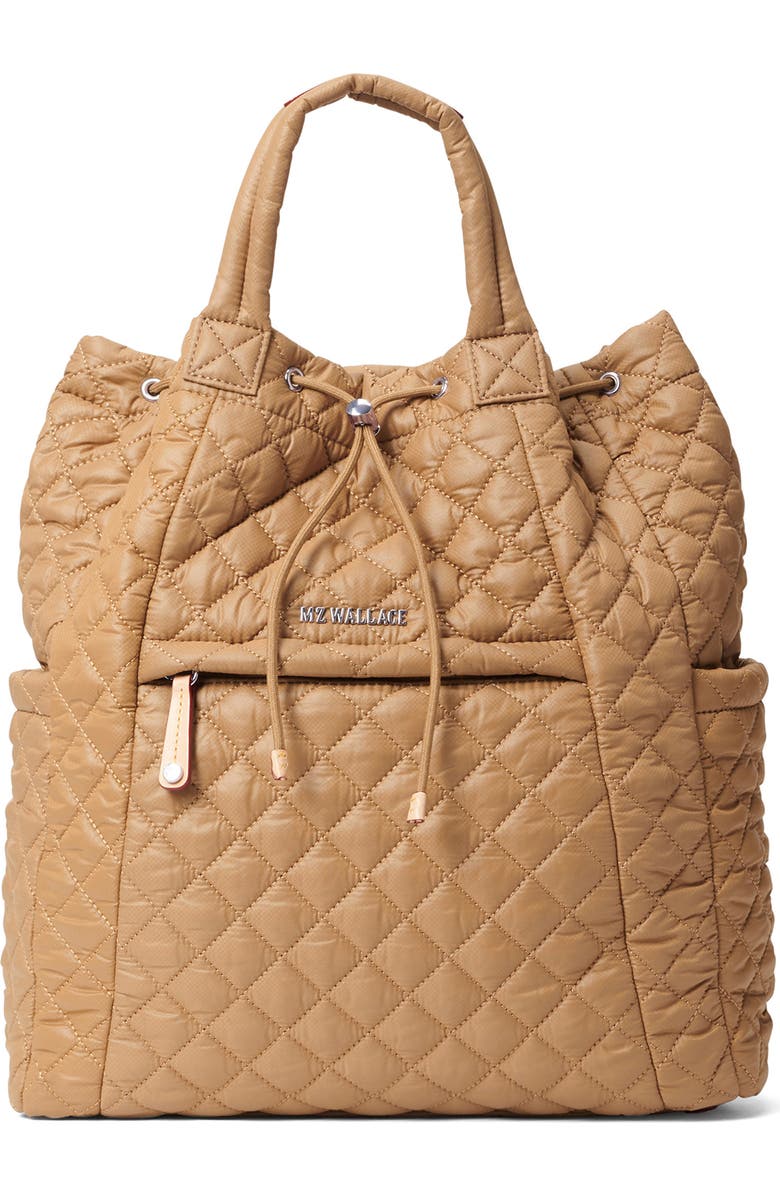 MZ Wallace Metro Quilted Nylon Convertible Backpack, Main, color,