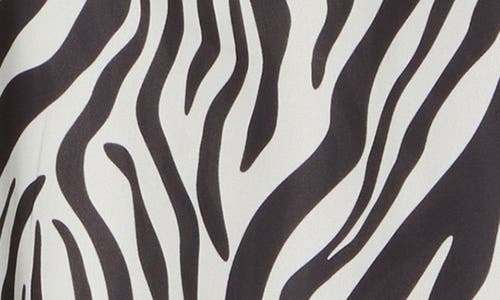 Gemma + Jane Georgette Button Front Top In Animal Print Black