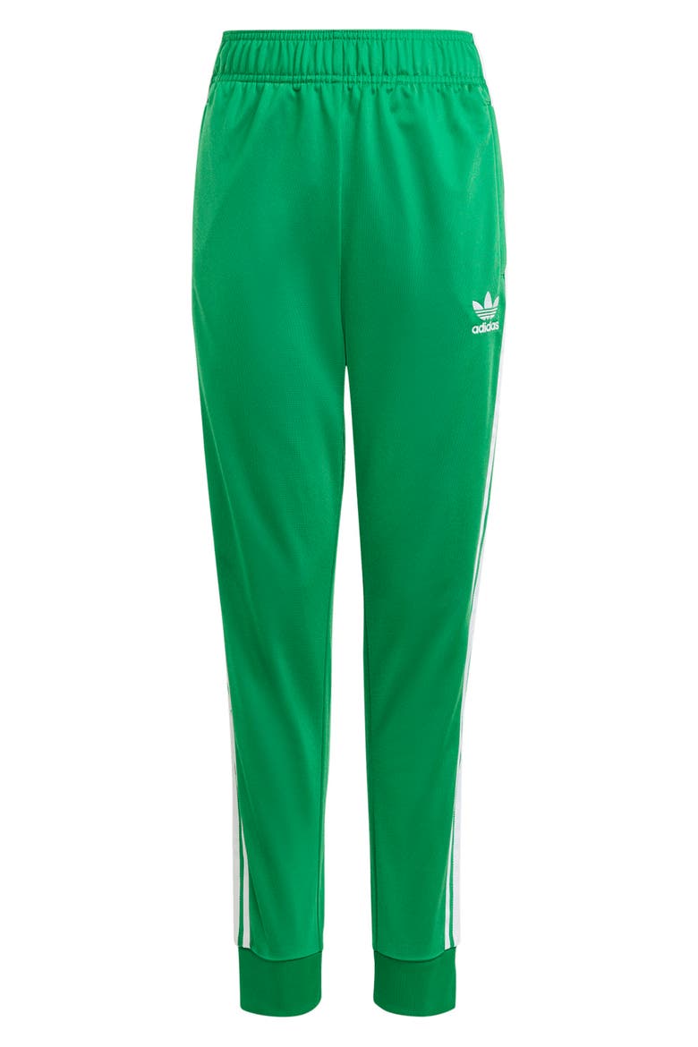 Kids' Superstar Recycled Polyester Track Pants, Main, color, GREEN