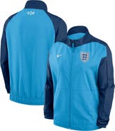 Nike Women's Nike Blue England Women's National Team 2023 Anthem Raglan Performance Full-Zip Jacket