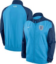 Nike Women's Nike Blue England Women's National Team 2023 Anthem Raglan Performance Full-Zip Jacket