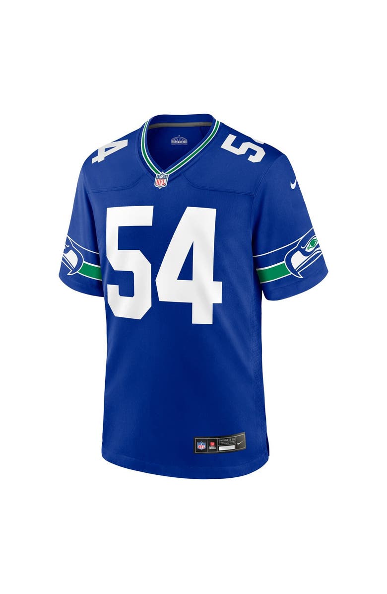 Nike Men's Nike Bobby Wagner Royal Seattle Seahawks Throwback Player Game Jersey, Alternate, color,