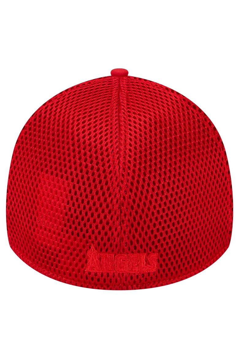 Men's New Era Red Los Angeles Angels Team Tone 39THIRTY Flex Hat, Alternate, color, Red