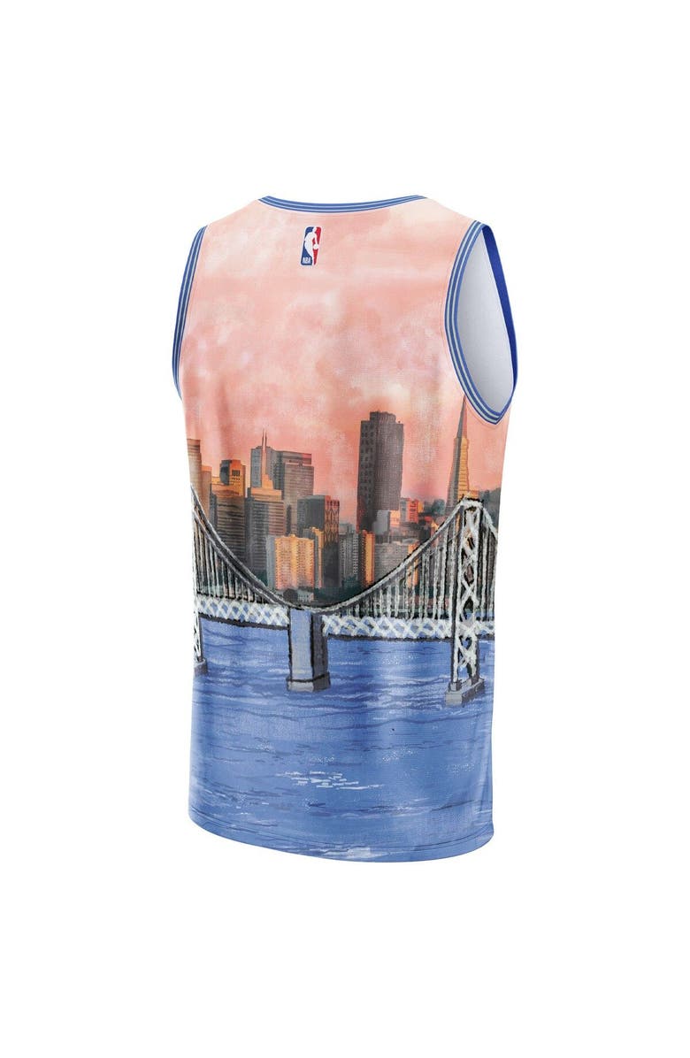 NBA X KIDSUPER Unisex NBA & KidSuper Studios by Fanatics Blue Golden State Warriors Hometown Jersey, Alternate, color, Blue