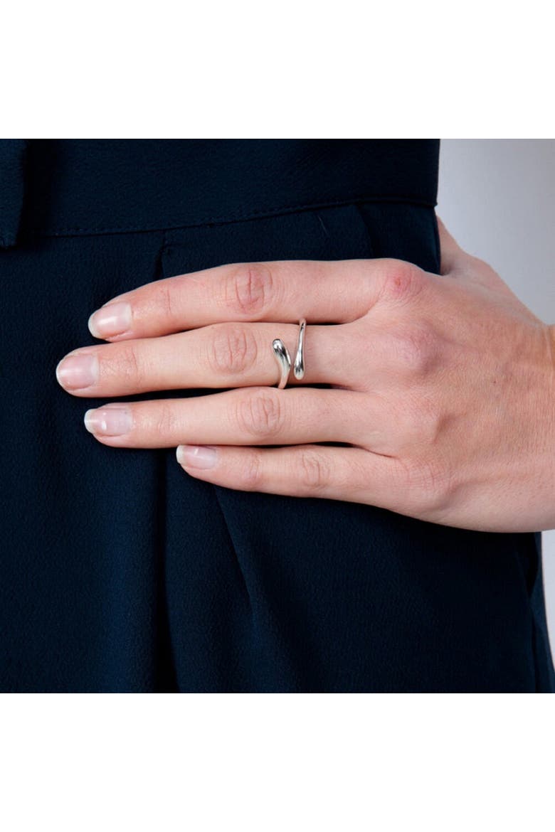 Open Drop Ring, Alternate, color, Sterling Silver