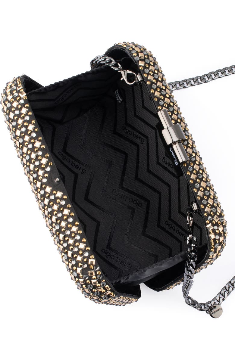 Olga Berg Ellen Hotfix Frame Clutch, Alternate, color,