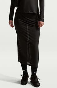 Nike Stripe Sheer Midi Skirt