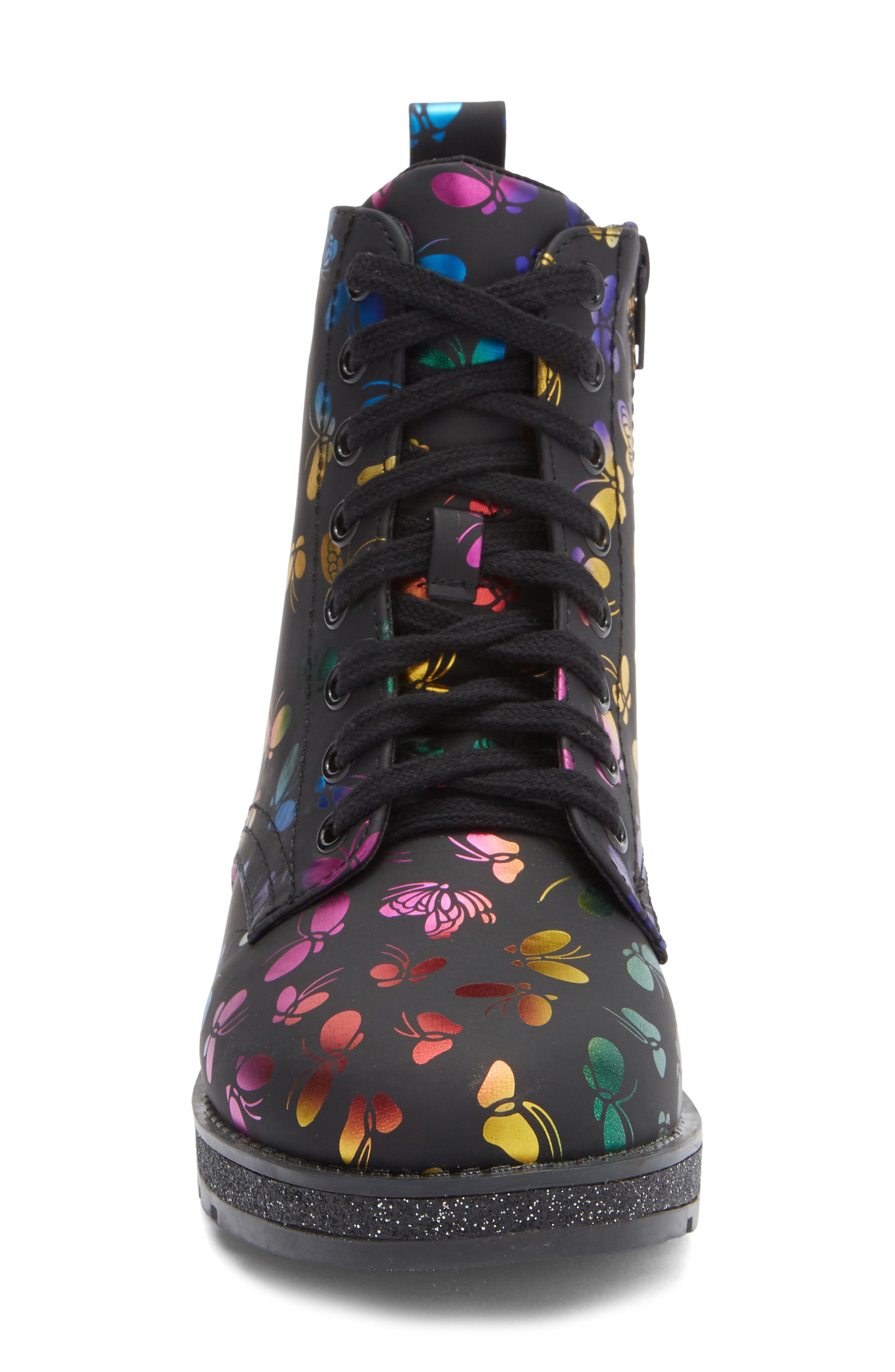 MIA Kids' Lorrah Foil Lug Boot, Alternate, color, Black Multi
