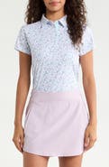 Swannies Talia Ditsy Floral Half Placket Polo