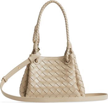 Small Andiamo Intrecciato Leather Crossbody Bag
