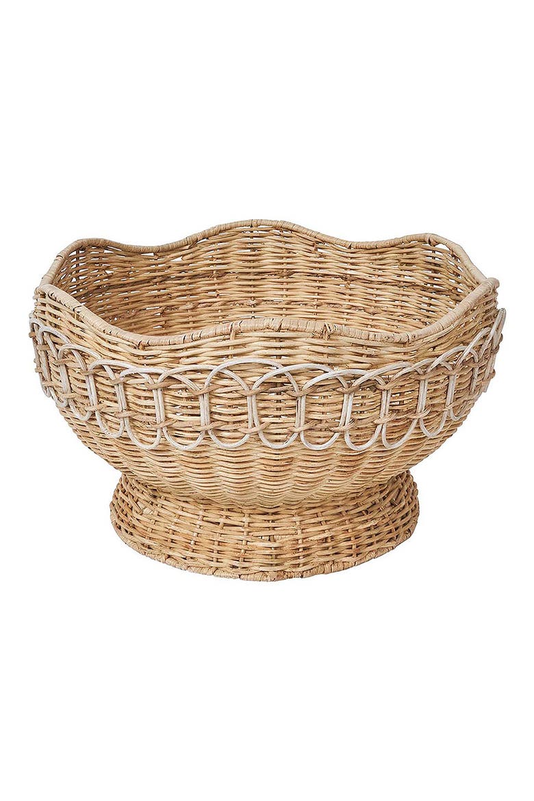 Provence Rattan Bowl, Main, color, WHITEWASH