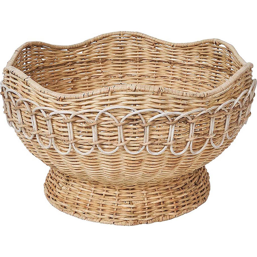 Juliska Provence Rattan Bowl In Whitewash