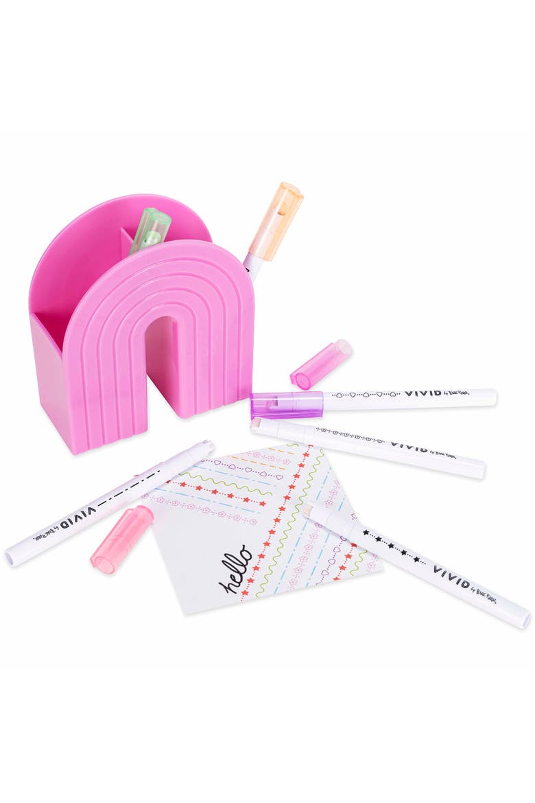Roller Markers 6 Pack Pattern Markers, Pastel Ink Colors, Alternate, color, Multicolored