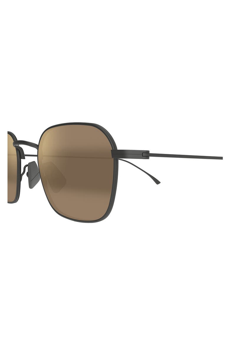Mekala Classic 48mm Polarized Square Sunglasses, Alternate, color, DARK SILVER