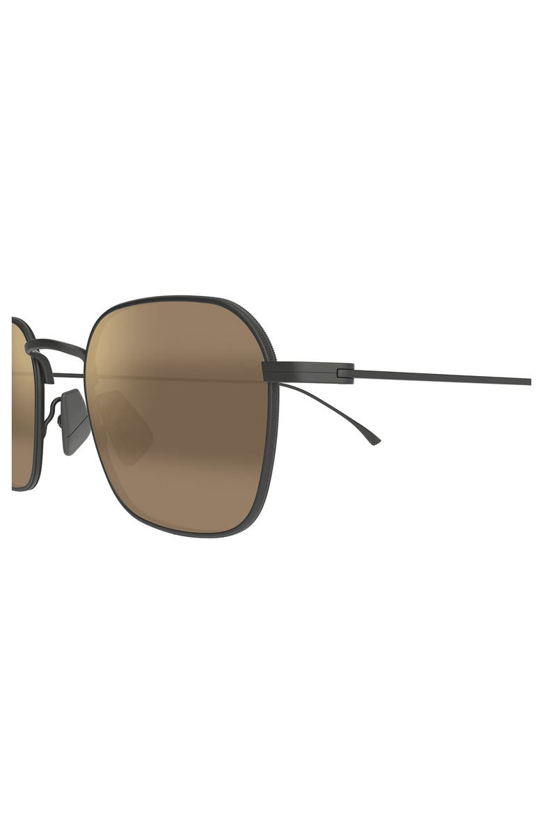 Maui Jim Mekala Classic 48mm Polarized Square Sunglasses, Alternate, color, Dark Silver