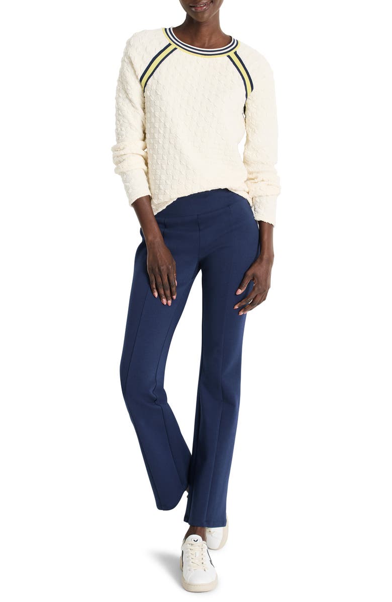 NZ ACTIVE by NIC+ZOE Textured Tipped Sweatshirt, Alternate, color, Alabaster