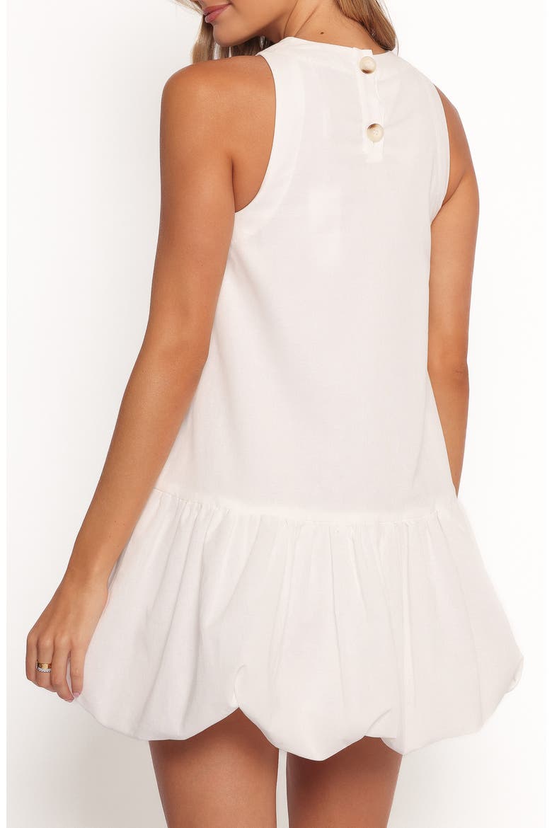 Zurich Sleeveless Bubble Hem Minidress, Alternate, color, WHITE