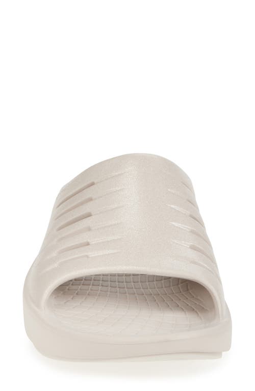 Skechers Go Recover Refresh Glam Up Slide Sandal In Natural