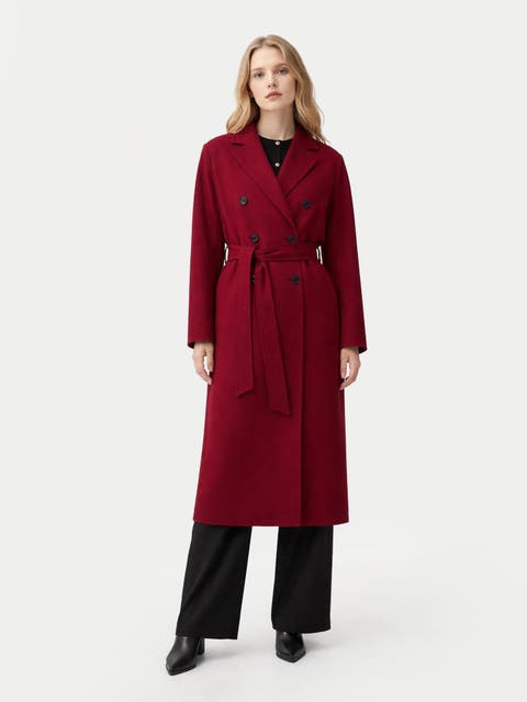 Women's Double-Breasted Cashmere Coat