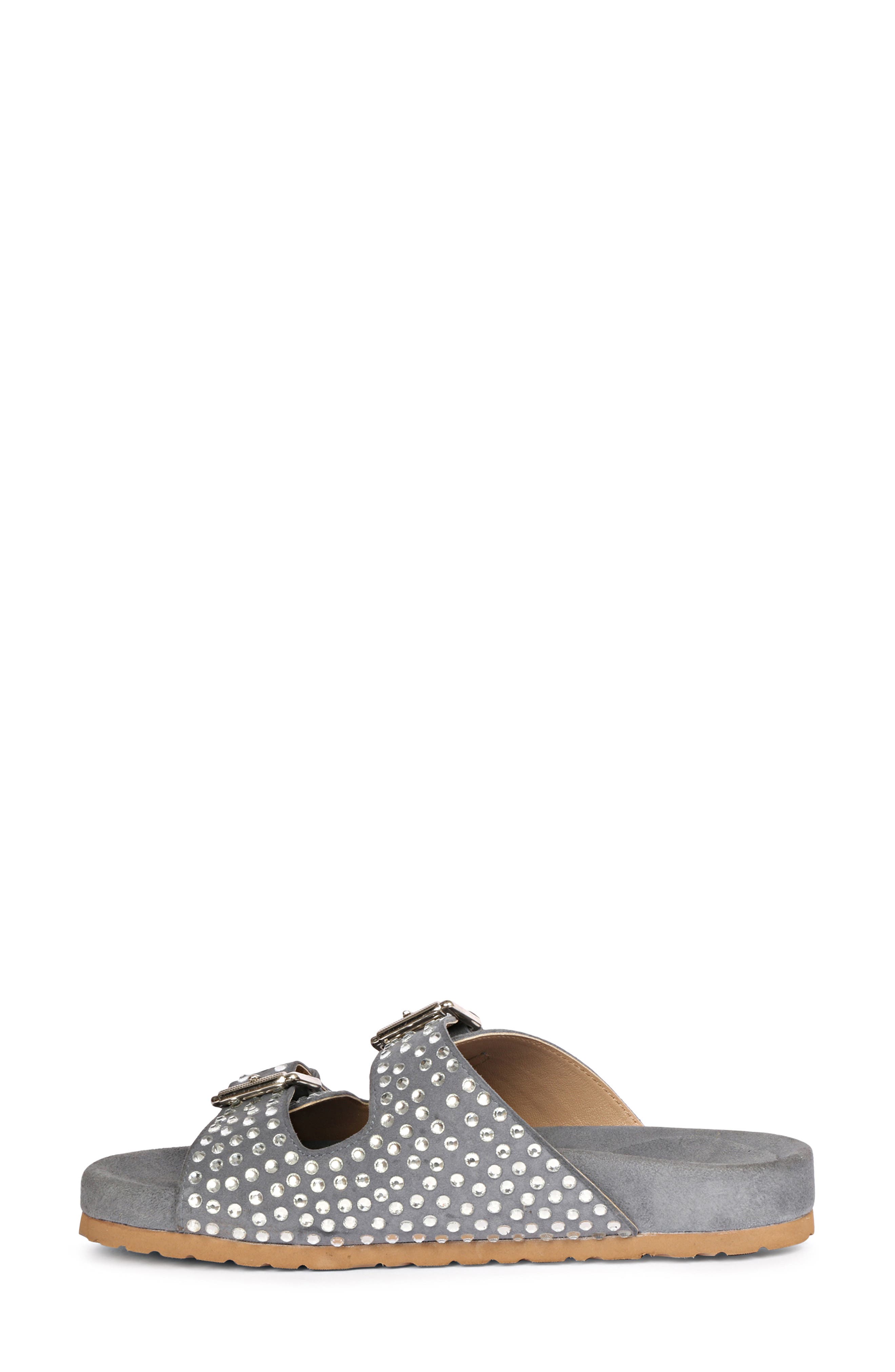 SAINT G Riena Embellished Slide Sandal, Alternate, color, Blue