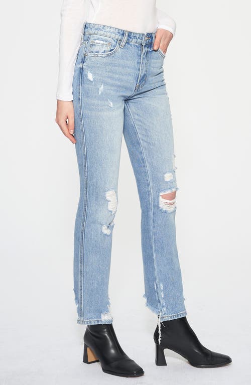 Bayeas Christine High Waist Distressed Straight Leg Jeans