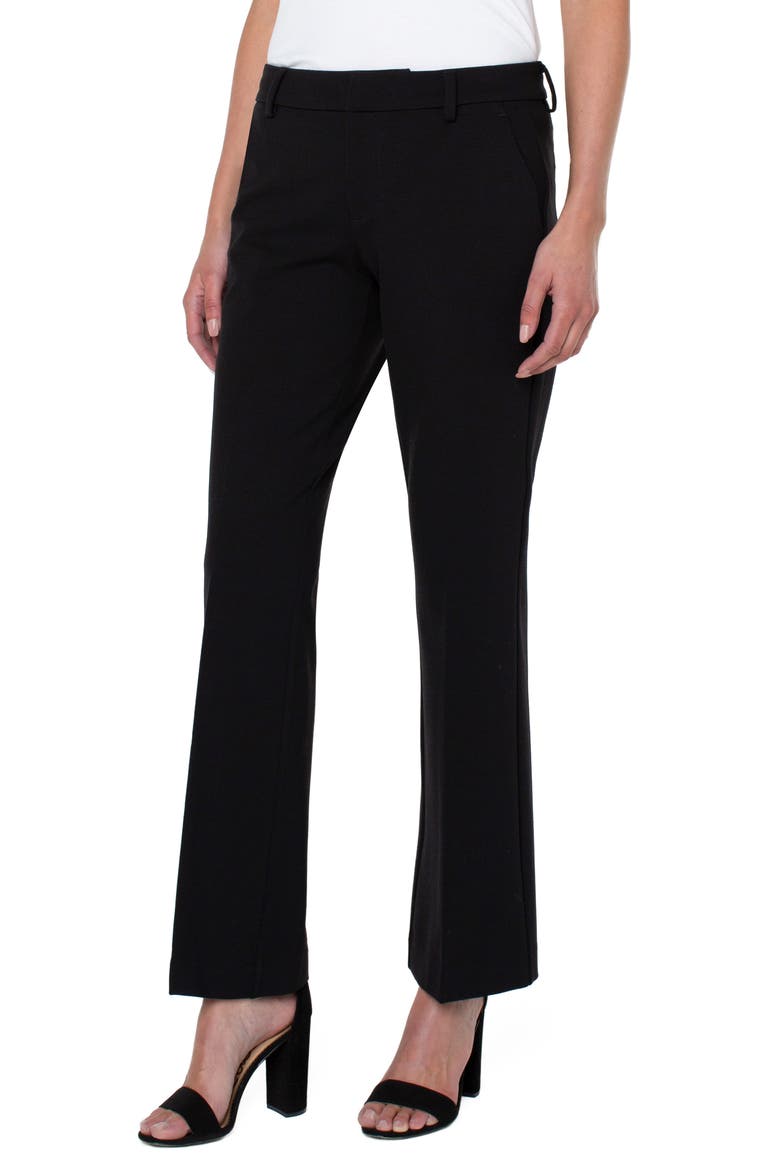 Kelsey Flare Ponte Pants, Alternate, color, BLACK