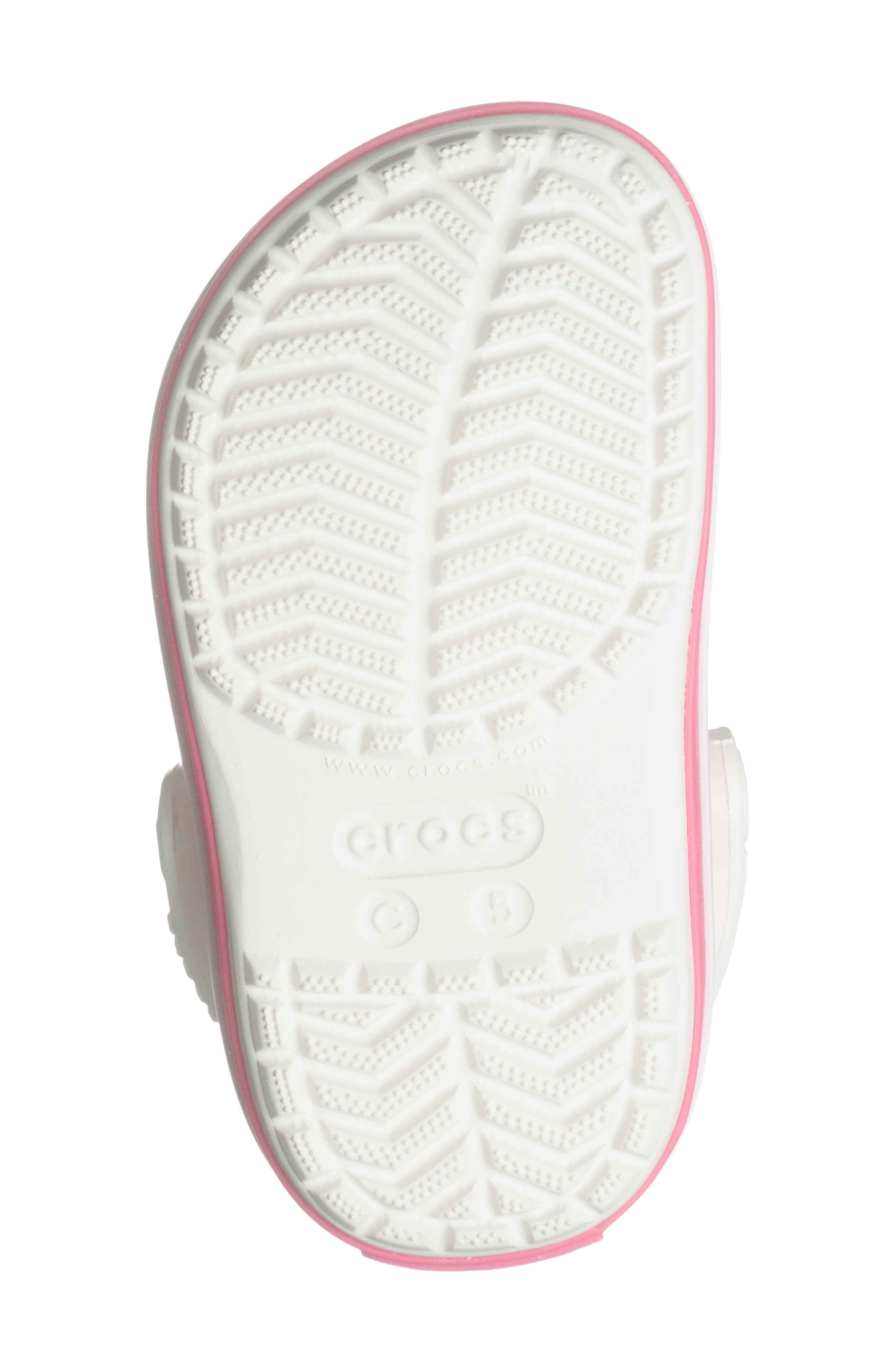 CROCS Kids' CrocBand Clog, Alternate, color, White/ Pink Crush