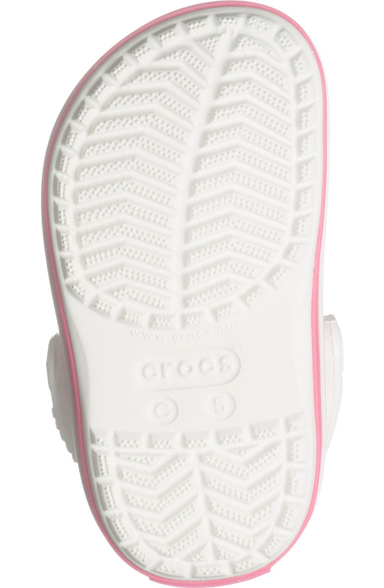 CROCS Kids' CrocBand Clog, Alternate, color, White/ Pink Crush