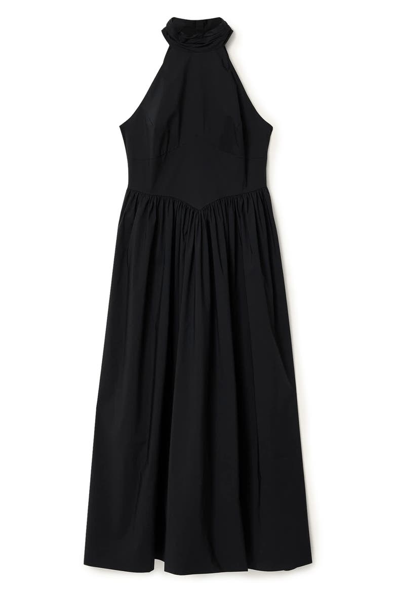 Arora Sleeveless A-Line Dress, Alternate, color, BLACK