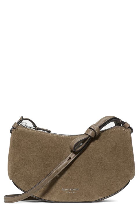 loop suede crossbody bag